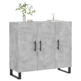 Sideboard Concrete Grey 90x34x80 cm Engineered Wood 828136
