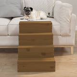 Pet Stair Honey Brown 40x49x47 cm Solid Wood Pine 822469