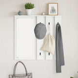 Wall-Mounted Coat Rack White 84 x 10 x 80 cm Engineered wood 874491