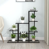 Flower Stand 94.5x25x88 cm Black Metal 336112