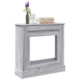 Fireplace Surround Grey Sonoma 90x30x90 cm Engineered Wood 854594