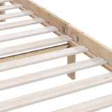 Bed Frame without Mattress Solid Wood Super King 810162