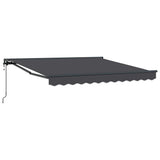 Retractable Awning Anthracite 300 x 250 cm Polyester and Metal 3329934