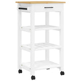 Kitchen Trolley MONZA 48x40x88.5 cm Solid Wood Pine 376081