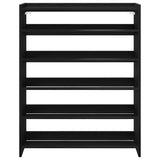 Shoe Rack Black 80x25x100 cm Engineered Wood 859897