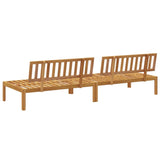 Garden Pallet Middle Sofas 2 pcs Solid Wood Acacia 365847