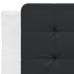 Bed Frame without Mattress "Zadar" White and Black 90x200 cm Faux Leather 3208162