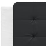 Bed Frame without Mattress "Zadar" White and Black 90x200 cm Faux Leather 3208162