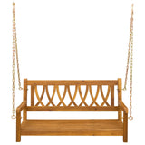 Garden Swing Bench 2 -Seater 110 x 56 x 58 cm Solid Acacia Wood 42028086