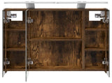 Bathroom Mirror Cabinet Smoked Oak 60 x 14.5 x 50 cm 889083