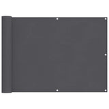 Balcony Screen Anthracite 75x1000 cm 100% Polyester Oxford 4000048