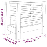 Magazine Rack 40x26.5x38.5 cm Solid Wood Walnut 350348