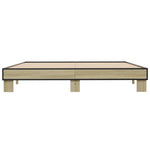 Bed Frame without Mattress Sonoma Oak 200x200 cm 3280218