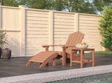 Garden Chair Brown HDPE , steel 3095710