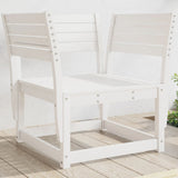 Garden Chair White Solid pine wood Standard Durable 844675