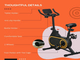Magnetic Indoor Cycling Bike, Exercise Bike with Silent Flywheel, LCD Display, Tablet Holder, T3398P349170