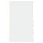 ZNTS Bedside Cabinet White 43x36x60 cm 816328