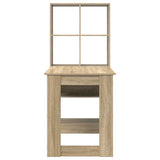 Desk with Shelf Sonoma Oak 122 x 67 x 145 cm Engineered Wood 3337259