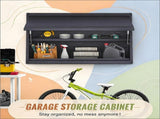 Wall-Mounted Metal Storage Cabinet 50.8cm Tall with Adjustable Shelf 54.4kg Load Capacity per Shelf T6639P618844