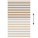 Zebra Blind Sand Brown 150x200 cm Fabric Width 145.9 cm Polyester 4014583