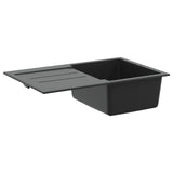 Sink Black 780 x 500 mm 80% Quartz and 20% Resin 42028392
