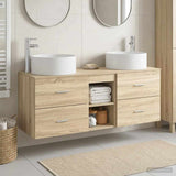Bathroom Furniture Set 3 pcs Sonoma Oak 49.5 x 44.5 x 65.5 cm 3405949