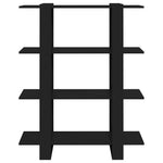 Book Cabinet/Room Divider Black 100x30x123.5 cm 811539