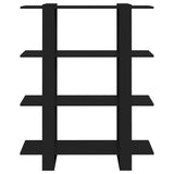 Book Cabinet/Room Divider Black 100x30x123.5 cm 811539