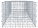 Gabion Basket with Cover 500x100x100 cm Galvanised Iron 3295198
