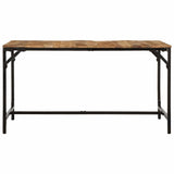 Dining Table 140x70x75 cm Solid Wood Rough Mango 373604