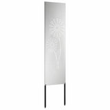 Garden Privacy Screen Silver 32 x 140 cm Galvanised steel 876236