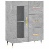 Highboard Concrete Grey 69.5x34x180 cm Engineered Wood 3189489