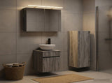 Bathroom Furniture Set 3 pcs Grey Sonoma 80 x 10.5 x 60.5 cm 3407460