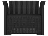1-Seater Armchair Rattan Look PP Anthracite 8011848