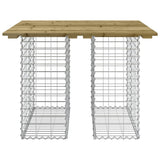 Garden Table Gabion Design 100x102x72 cm Impregnated Wood Pine 834370