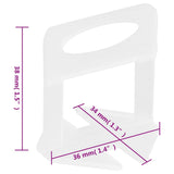 Tile Levelling Clips 2500 pcs 2 mm 155278