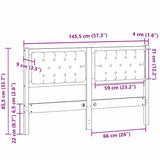 Headboard Other White and light grey 140 cm Solid pine wood 879013