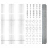 Fence and Post Silver 1 x 100 m Steel 3336427