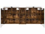 Bathroom Cabinet Set 3 pcs 120 x 14.5 x 70 cm Engineered wood 3403756