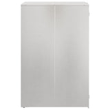 Wheelie Bin Storage with Gas Lift-up Lid for 240L Bin Silver 42018689