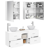 Bathroom Cabinet Set 5 pcs White Engineered Wood 3406687