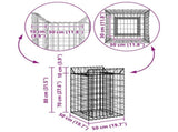 Gabion Raised Bed Silver 42033302