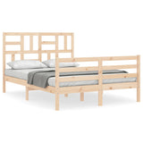 Bed Frame without Mattress 140x190 cm Solid Wood 3194876