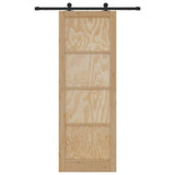 Sliding Door ORKDAL Natural 83 x 232 cm Solid Pine Wood 3445490