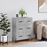 Sideboard Concrete Grey 69.5x34x90 cm Engineered Wood 827864