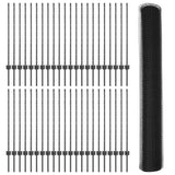 Welded Wire Fence 100 x 1 m PVC-Coated Steel Grey Mesh 3336929