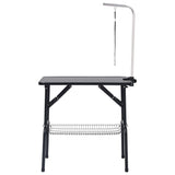 ZNTS Adjustable Dog Grooming Table with 1 Loop and Basket 171067