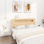 ZNTS Wall-mounted Bedside Cabinets 2 pcs High Gloss White 50x36x25cm 816845
