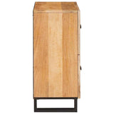 Sideboard with Storage Brown 60 x 33 x 75 cm Solid Mango Wood 4018070