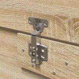 Storage Bed Frame Sonoma Oak 120 x 190 cm Engineered Wood 3335423
